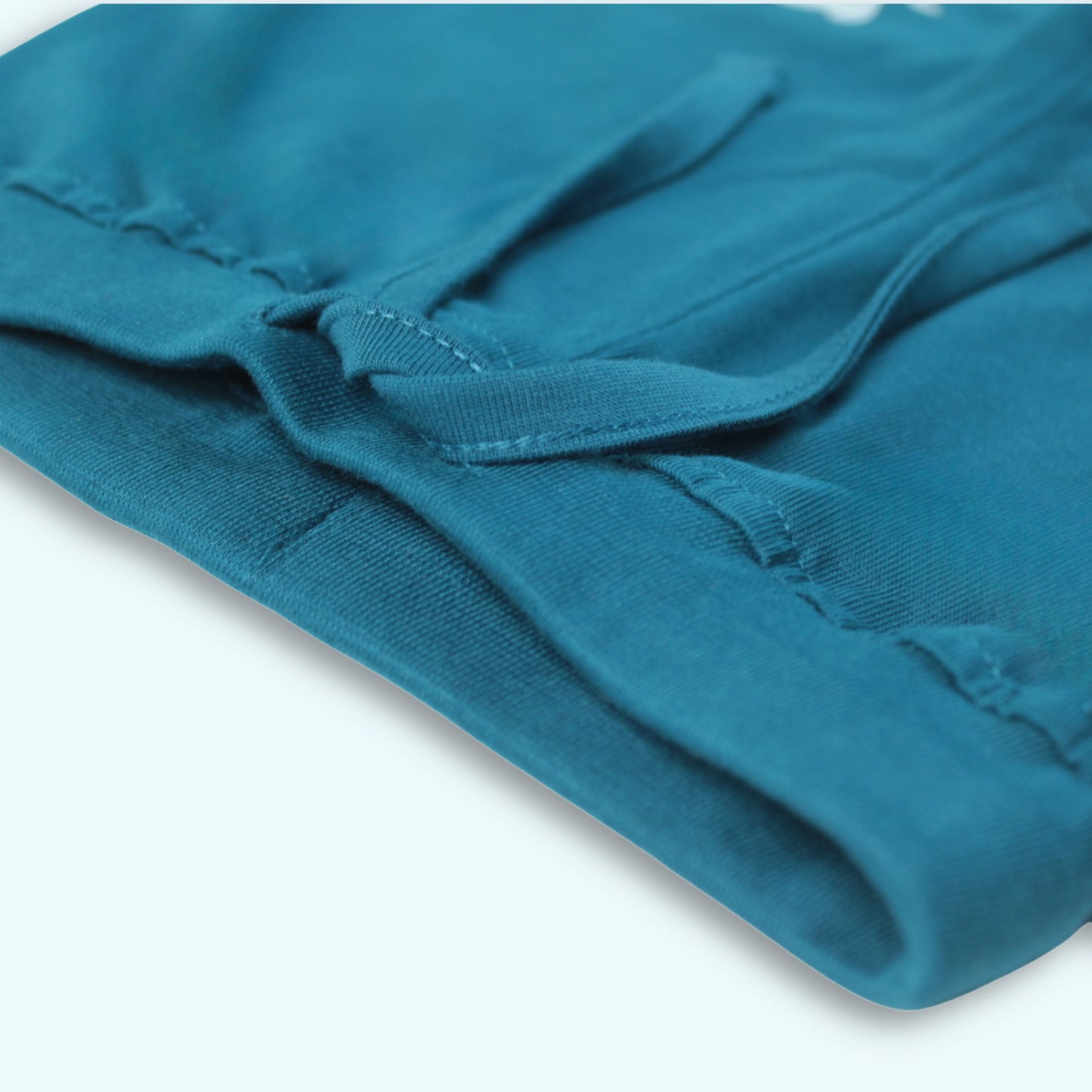 Boys Cotton Joggers with Animal Print & Tape Detailing (Set of 2) – Teal Green, Royal Blue | Littleseeds™ Kidswear