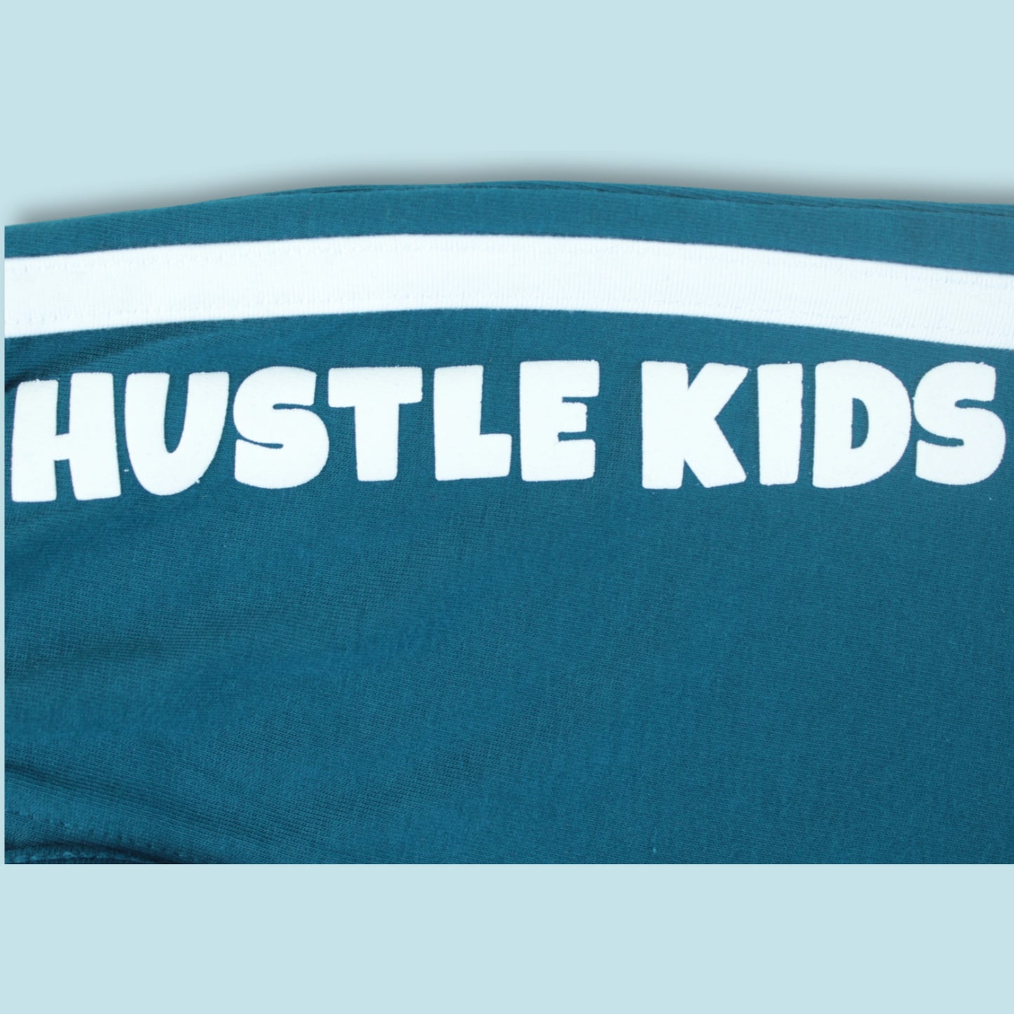 Boys Cotton Joggers with Tape Detailing – Teal Green | Littleseeds™ Kidswear