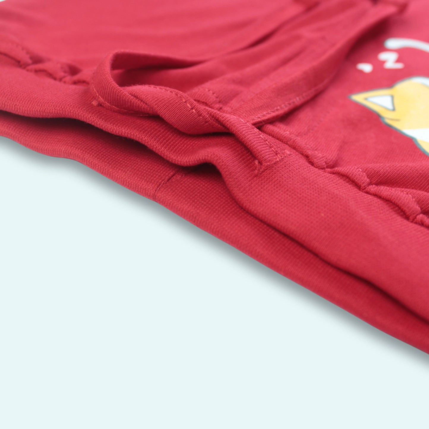 Boys Cotton Joggers with Cat & Dino Print (Set of 2) – Red, Golden | Littleseeds™ Kidswear