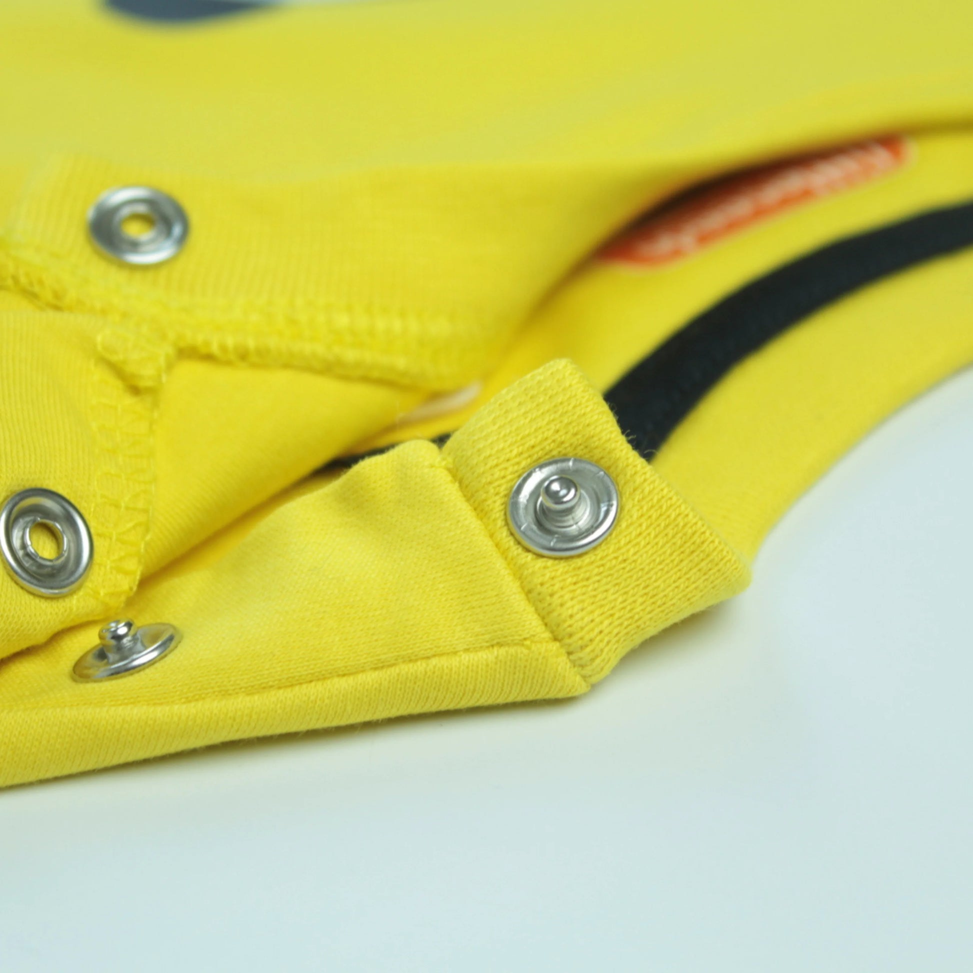 Flat lay of boys cotton half sleeve T-shirt in yellow with panda print – stylish and soft clothing for infant from Littleseeds™.