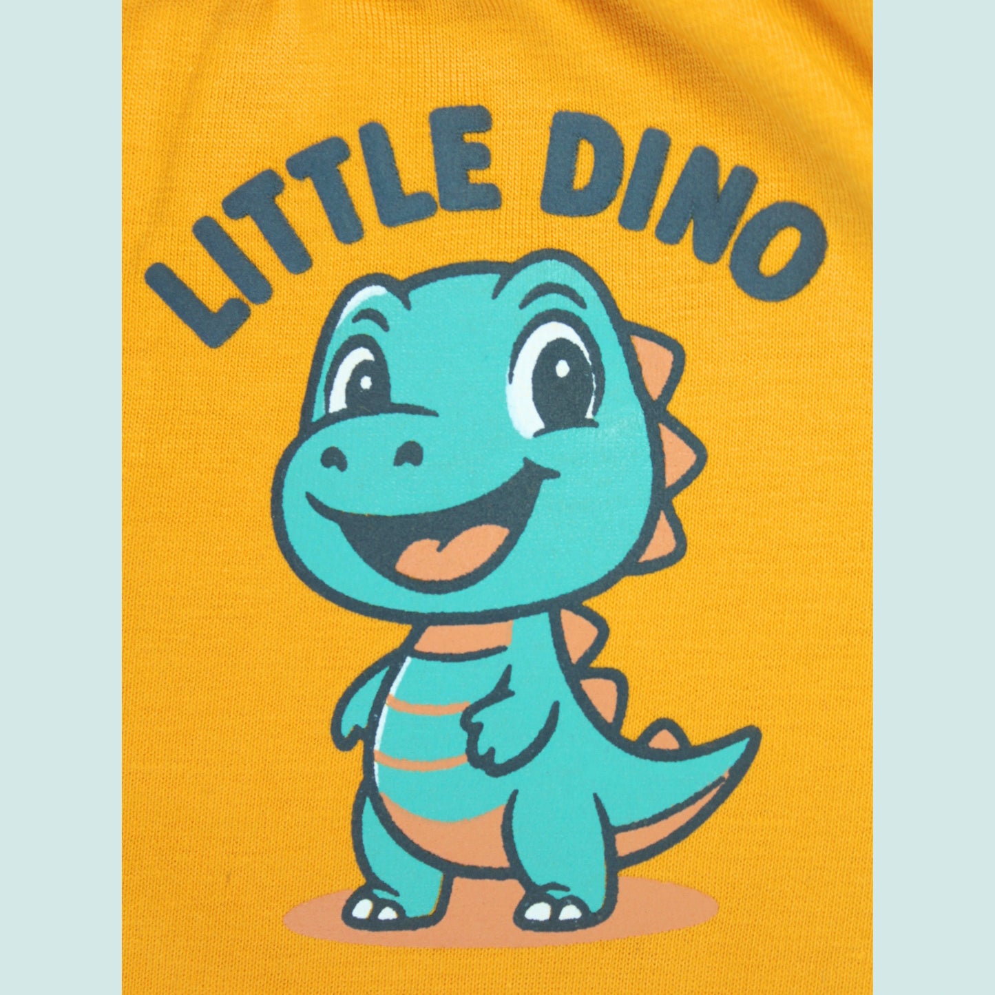 Boys Cotton Joggers with Dino Print – Golden | Littleseeds™ Kidswear