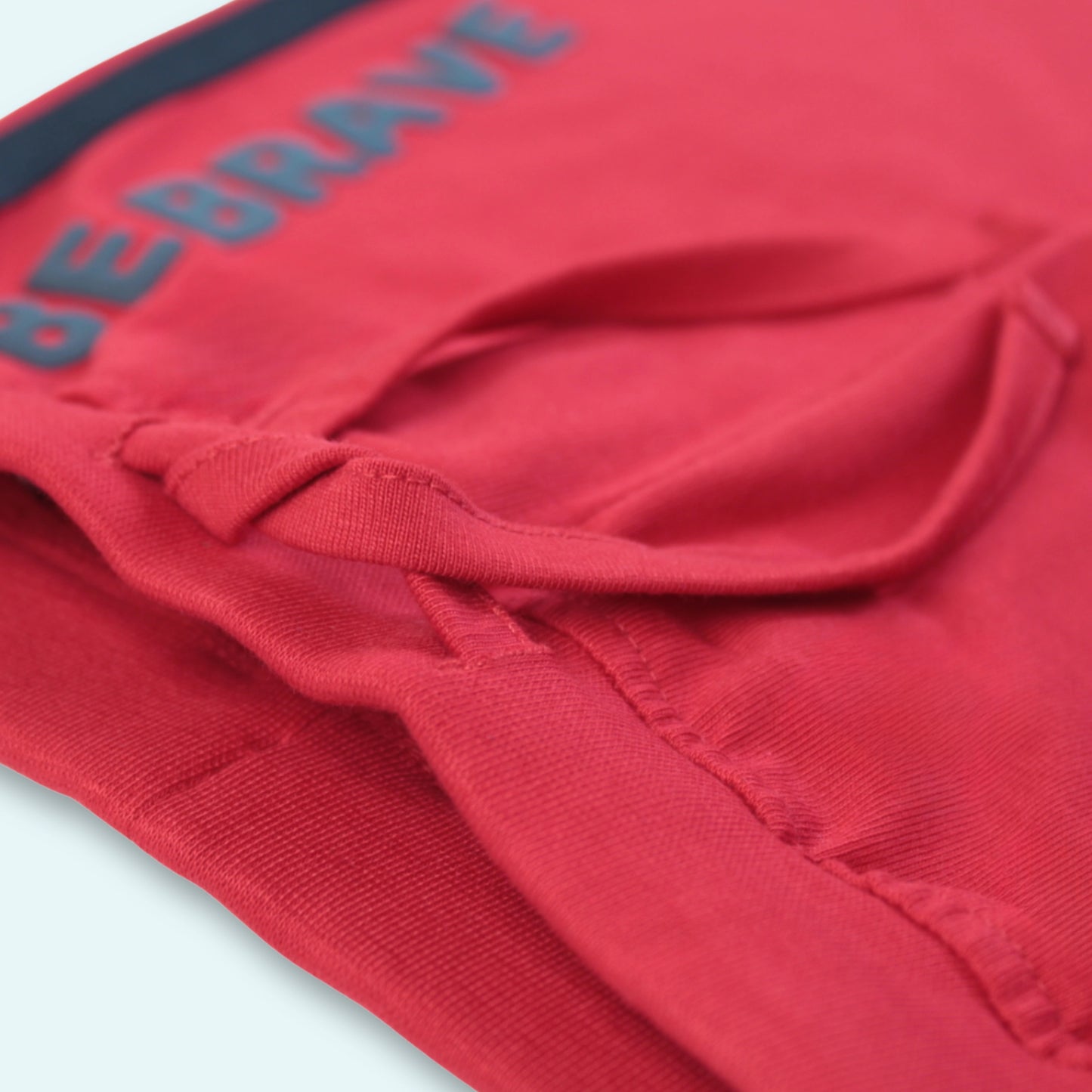 Boys Cotton Joggers with Tape Detailing – Red | Littleseeds™ Kidswear