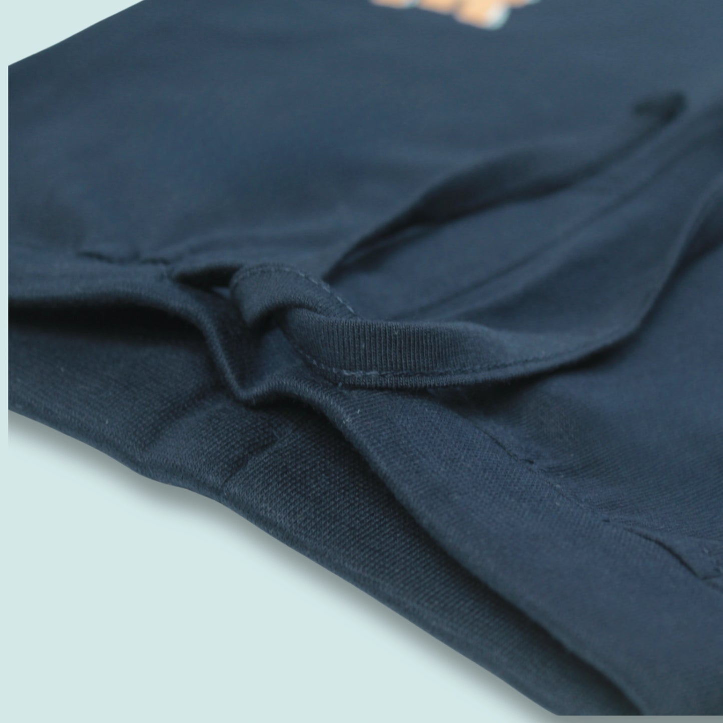 Boys Cotton Joggers with Text Print – Navy Blue | Littleseeds™ Kidswear