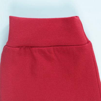 Boys Cotton Joggers with Tape Detailing – Red | Littleseeds™ Kidswear