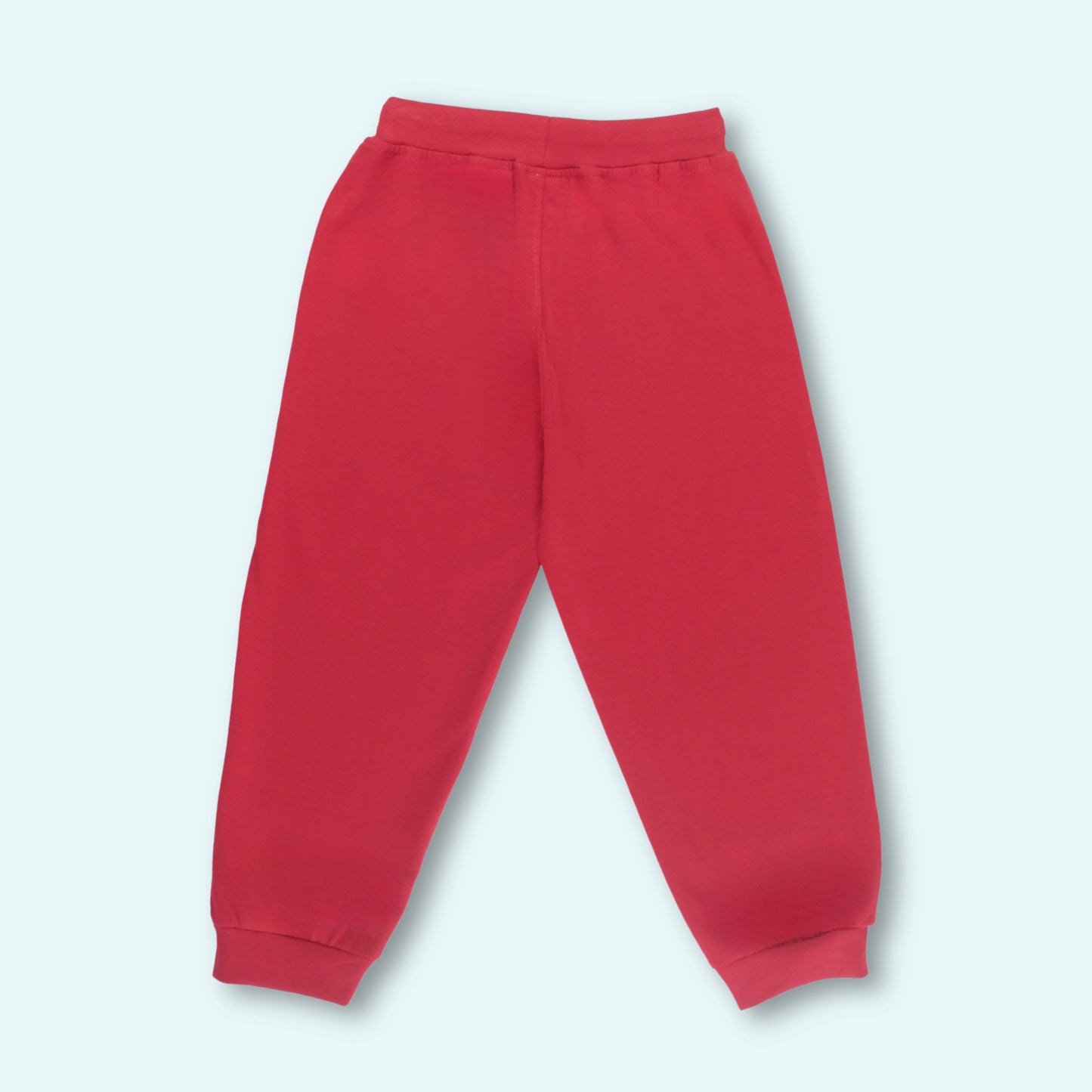 Boys Cotton Joggers with Tape Detailing – Red | Littleseeds™ Kidswear