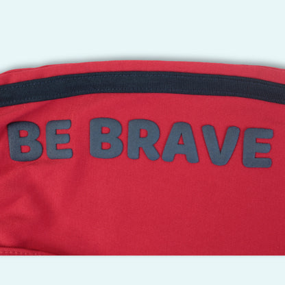 Boys Cotton Joggers with Tape Detailing – Red | Littleseeds™ Kidswear