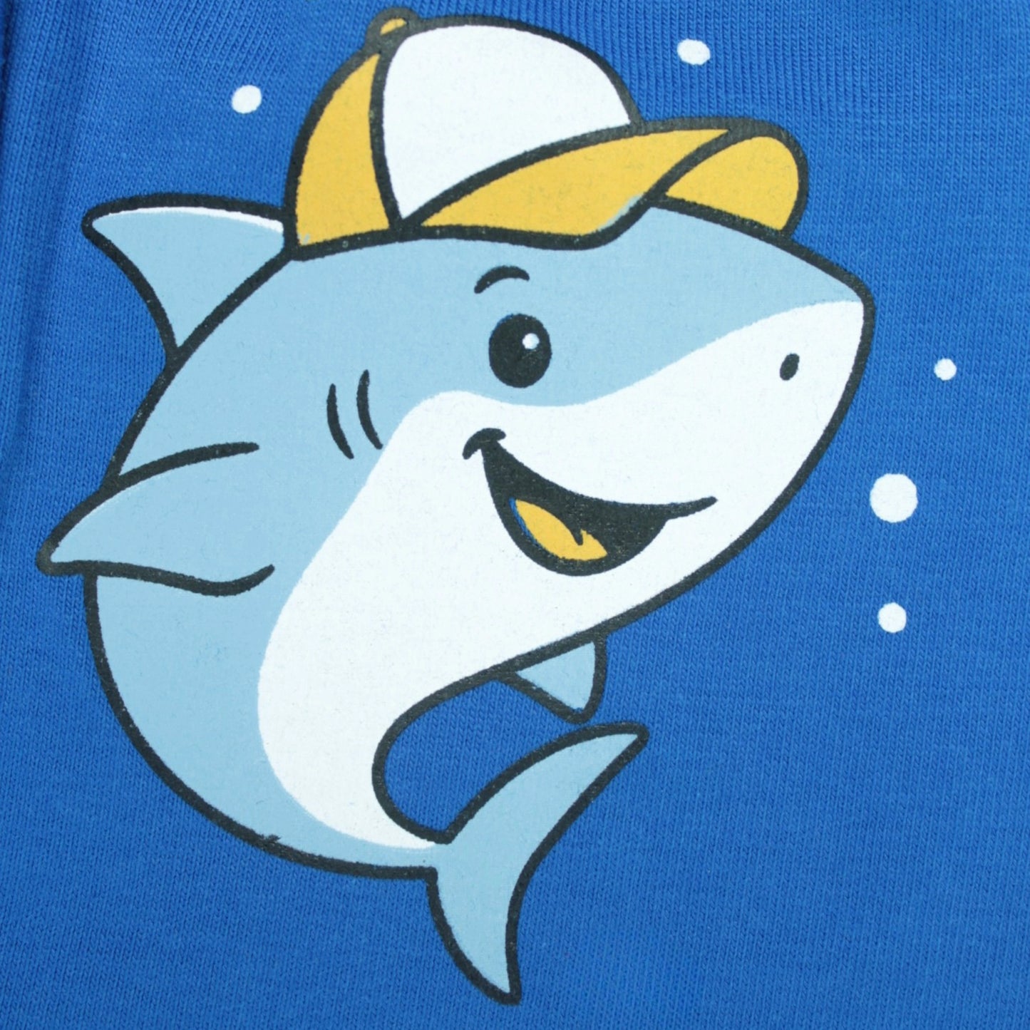 Boys Cotton Joggers with Shark Print – Royal Blue | Littleseeds™ Kidswear