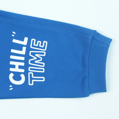 Boys Cotton Joggers with Shark Print – Royal Blue | Littleseeds™ Kidswear