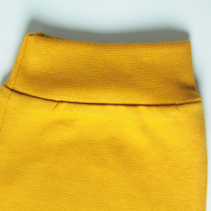 Boys Cotton Joggers with Dino Print – Golden | Littleseeds™ Kidswear