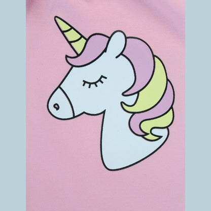 Detailed view of fabric and finish of pink cotton jogger pant – soft, breathable, and part of latest girlish dresses nightwear set.