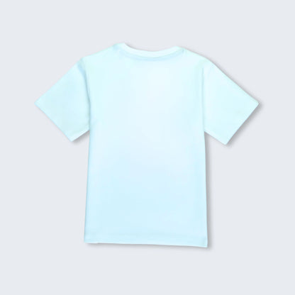 Back view of soft cotton half sleeve boys T-shirt in white with panda print — stylish and breathable t shirts for infants.